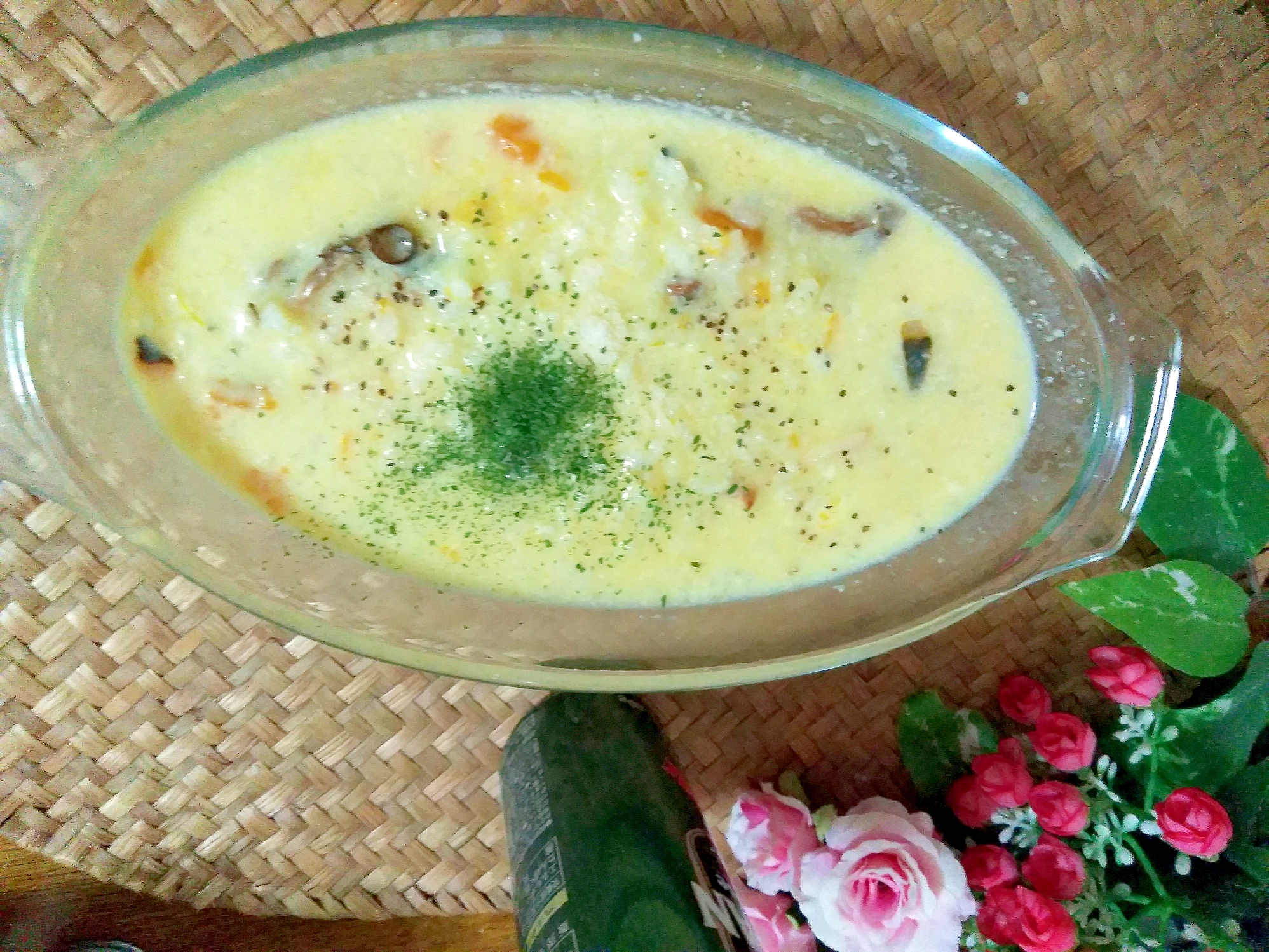 かぼちゃの洋風ご飯で、リメイクリゾット♪