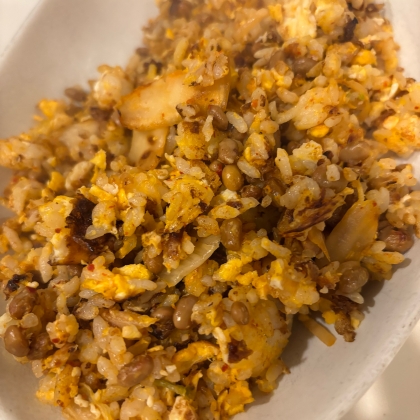 豚キムチ納豆チャーハン