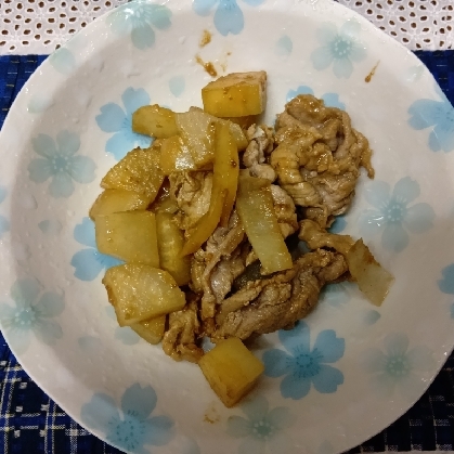 冬瓜と豚こまの中華炒め