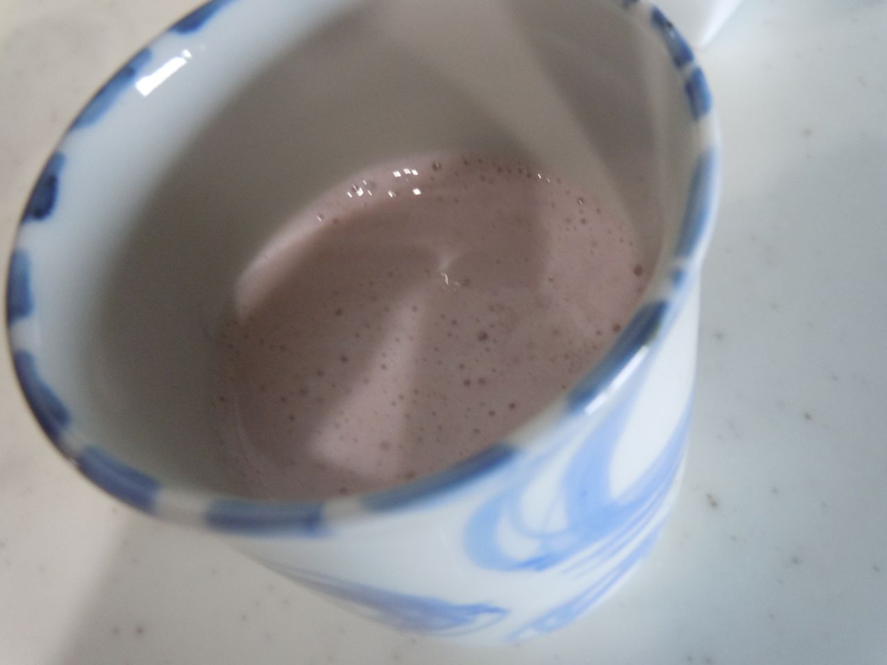 紫芋のジンジャーミルク