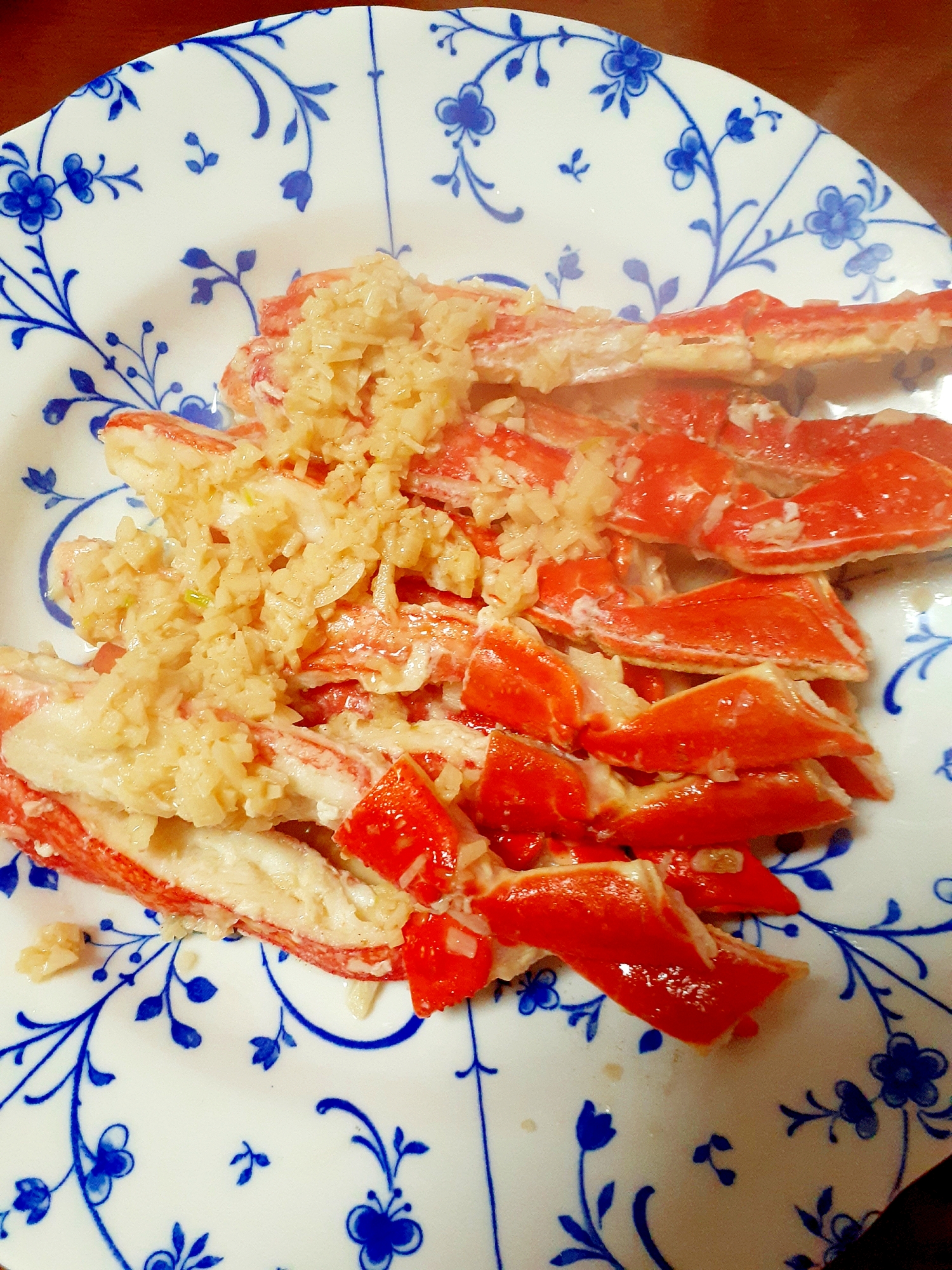 ★カニのガリバタ焼き★