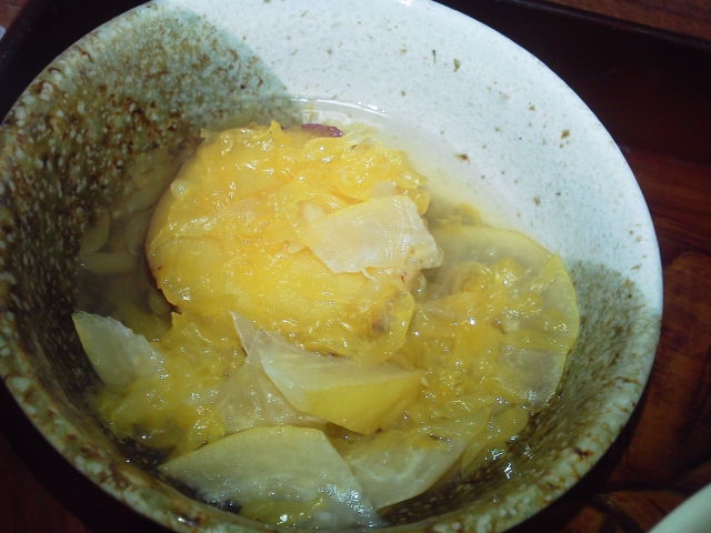 生姜と夏みかんとさつまいものデザート レシピ 作り方 By あけぼのマジック 楽天レシピ