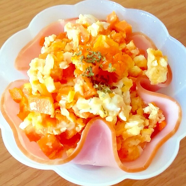 お花の形のハムの中に 卵と人参のスクランブルエッグ レシピ 作り方 By Yomogimotir 楽天レシピ お花の形のハムの中に 卵と人参のスクランブルエッグ レシピ 作り方 By Yomogimotir 楽天レシピ