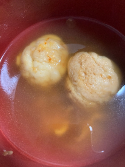 冷凍たこ焼きで簡単に明石焼き風スープ