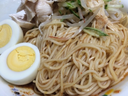 そうめんで作る本格ビビン麺