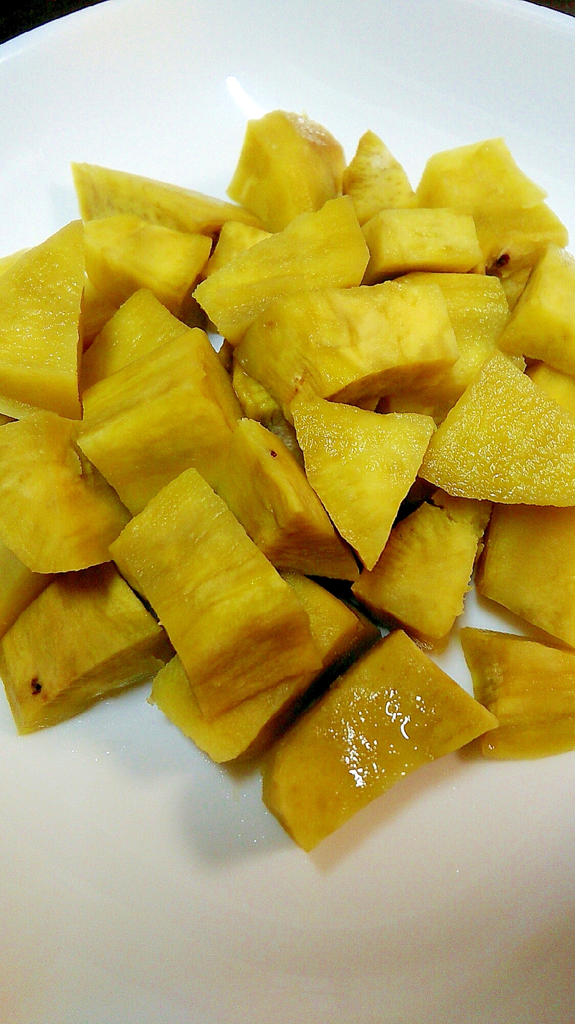 レンチンで簡単☆おさつキューブ