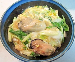 簡単ぷりぷりの牡蠣♪牡蠣丼