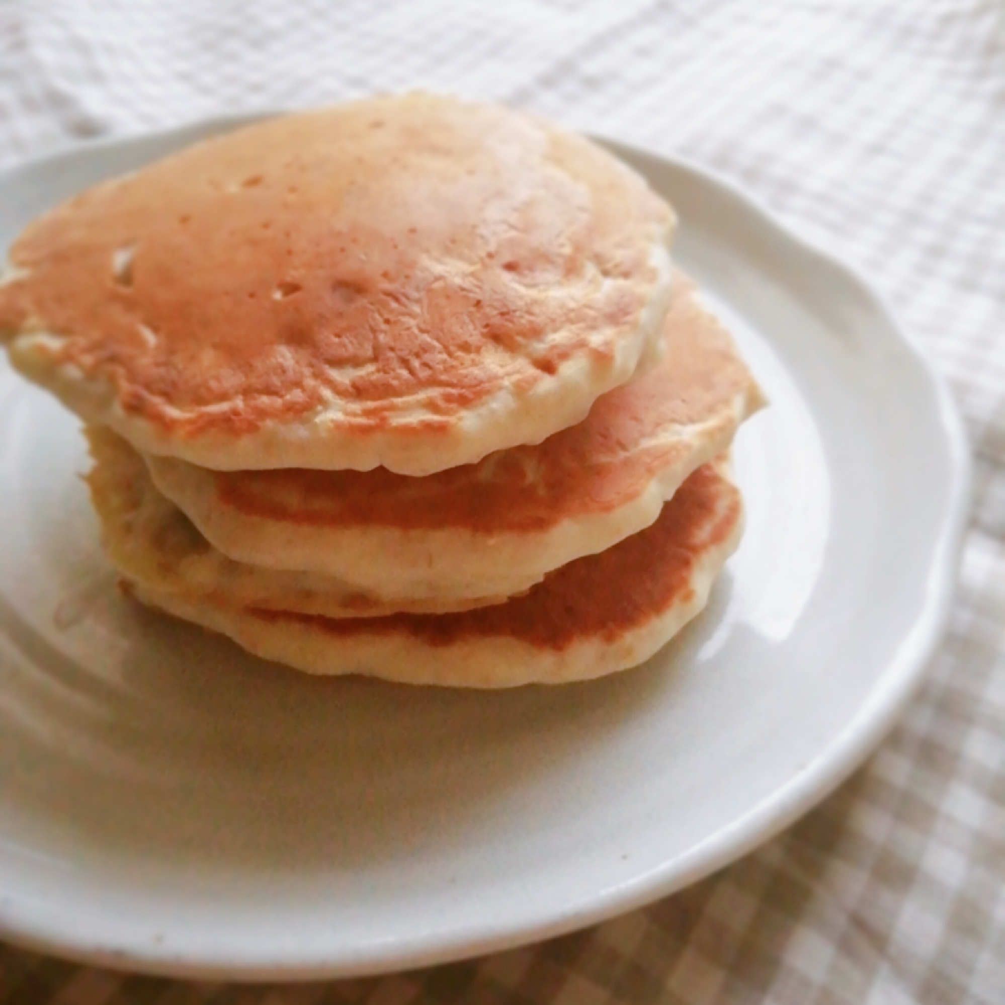 バナナとオートミールの米粉ホットケーキ