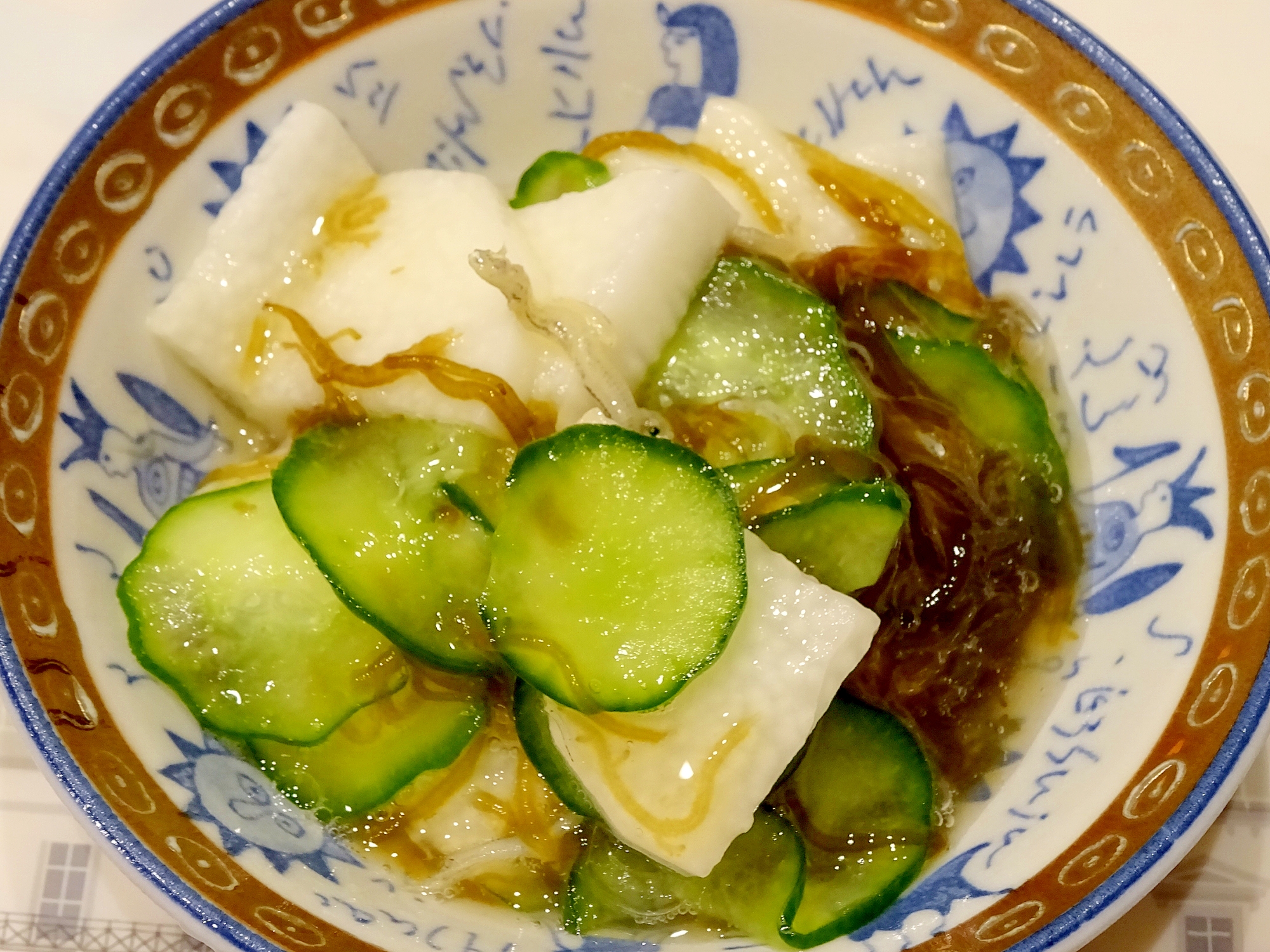 もずくと長芋の酢の物