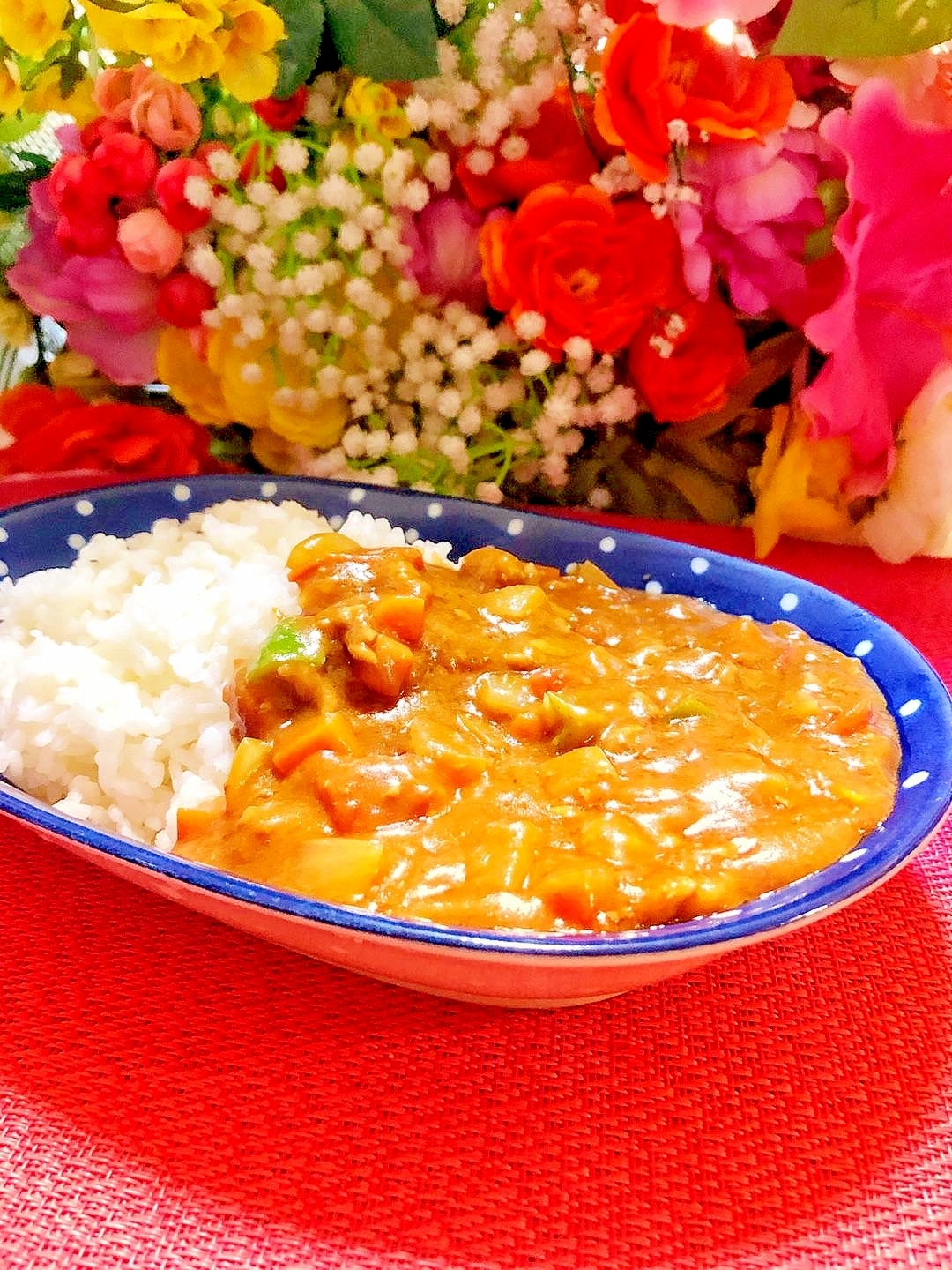 火を使わない✨レンチントマトカレー