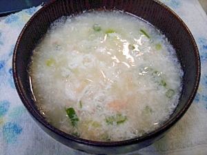 卵白とカニの中華スープ