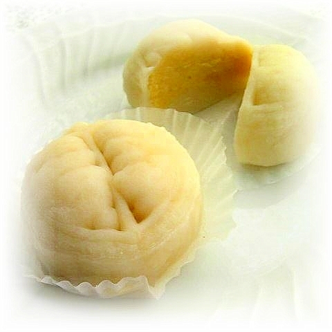 市販品活用♪ひんやり餅皮の榴蓮（ドリアン）冰皮月餅