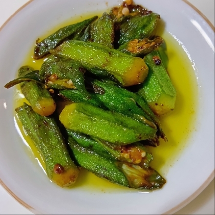 オクラ バターしょうゆ炒め