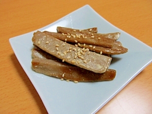 簡単♡黒はんぺんの醤油マヨ炒め