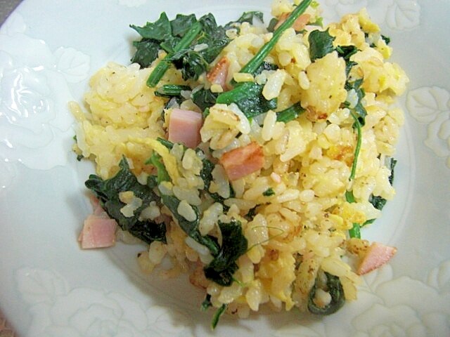 彩りほうれん草と生ハムのレシピ