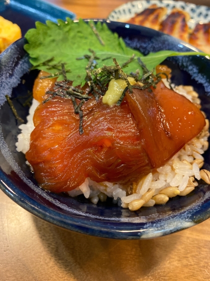 筋肉旦那も喜ぶ！簡単！マグロ漬け丼