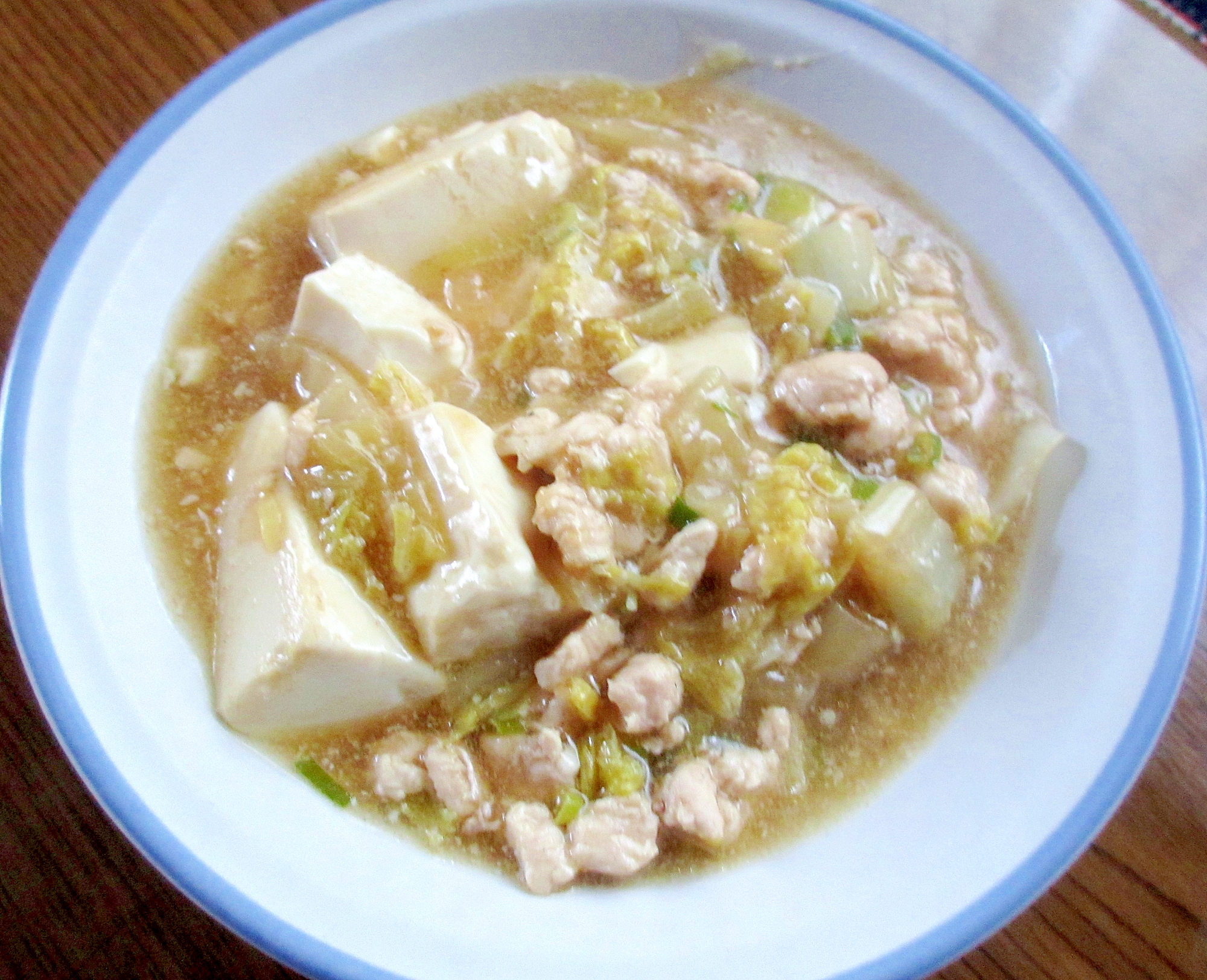 あったか★鶏胸肉のとろとろ豆腐煮