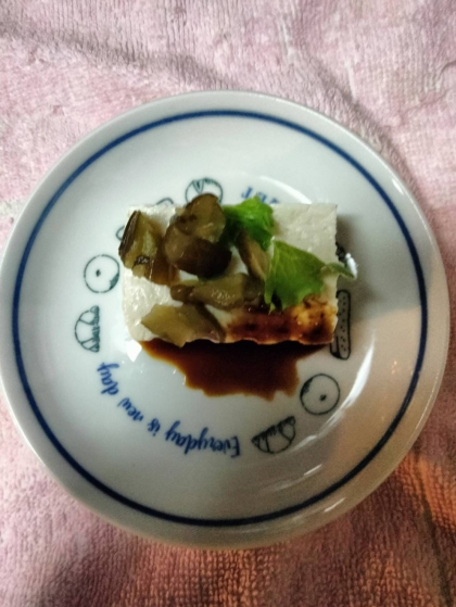 冷奴アレンジ 貝割れ菜&しば漬け