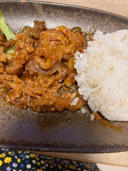 ズボら！！プルコギ風のカルビ丼ご飯