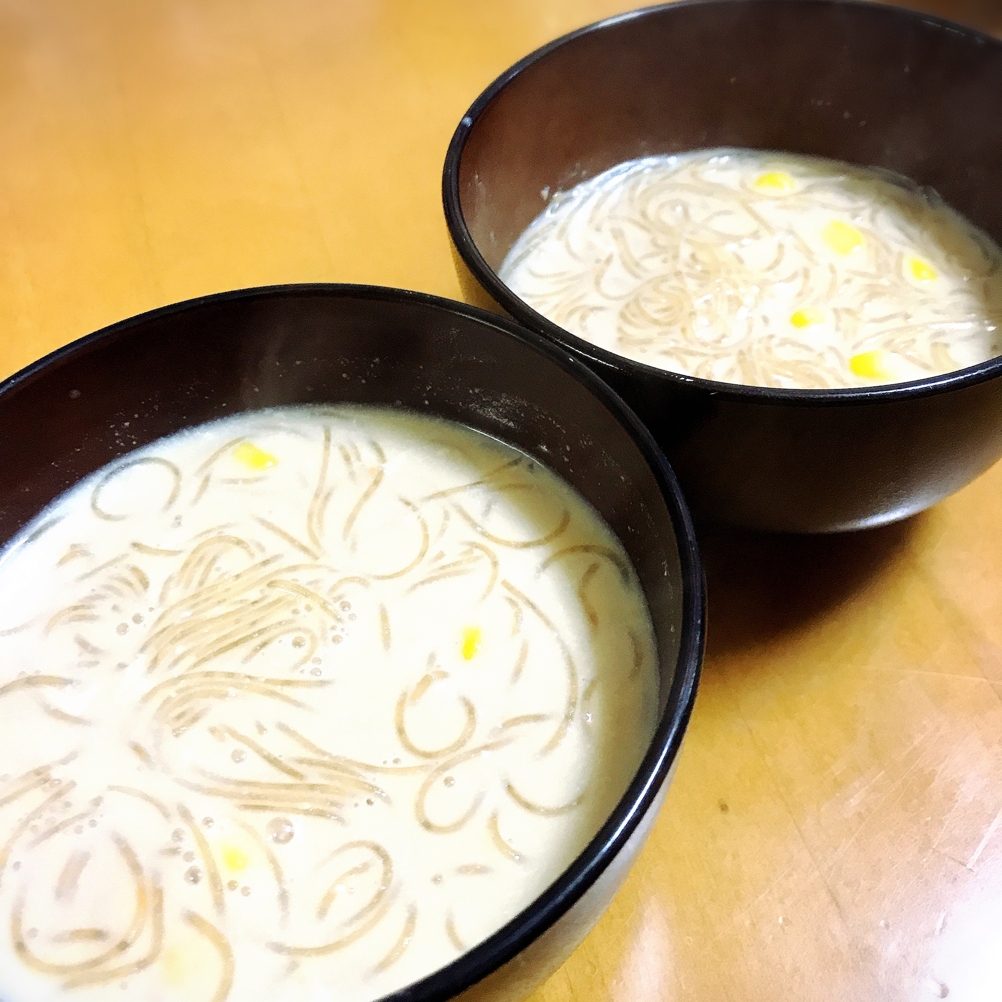 ピリ辛豆乳春雨スープ