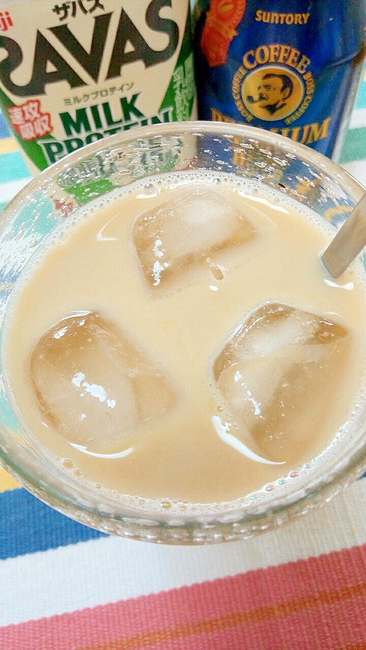 アイス☆マロン風味プロテインカフェオレ♪