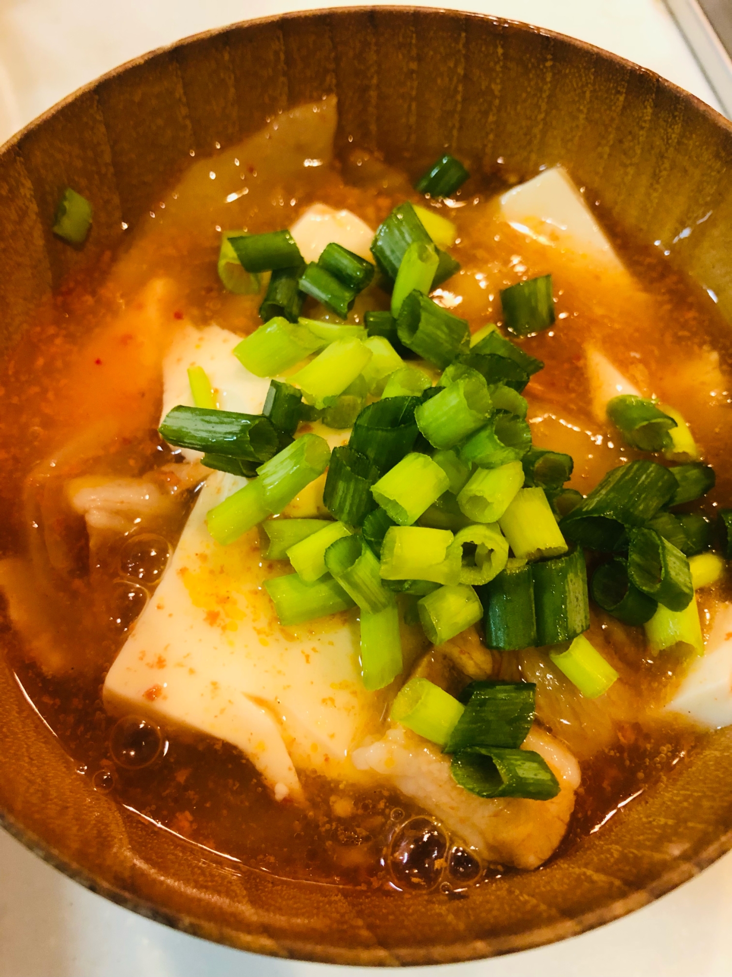 簡単！ダイエットキムチ豆腐スープ