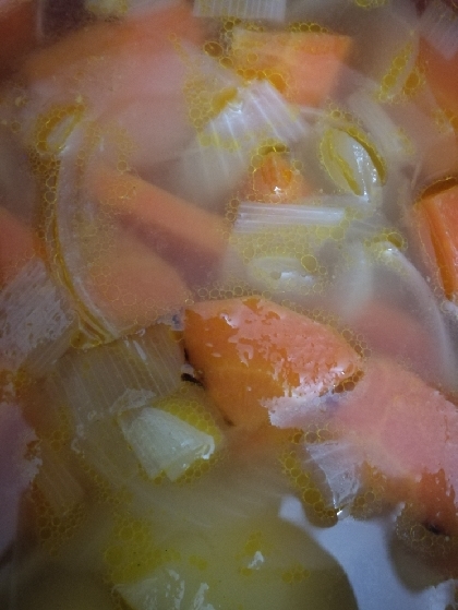スープジャー用　簡単野菜がゴロゴロのコンソメスープ