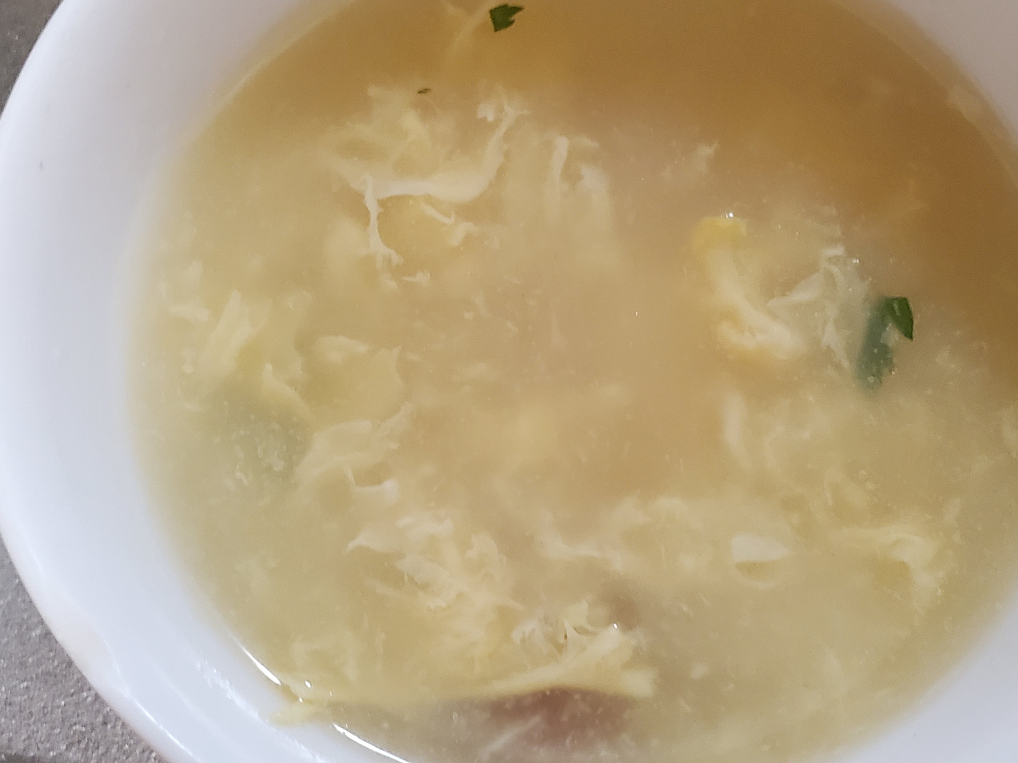 コンソメ味のたまごスープ