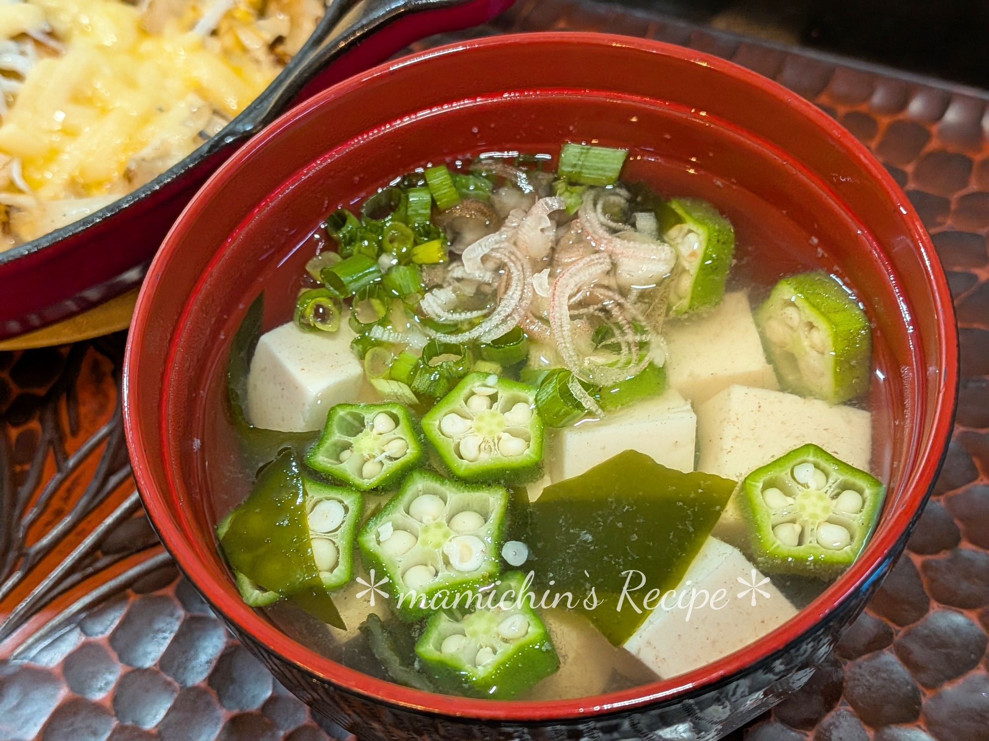 豆腐とオクラの吸物