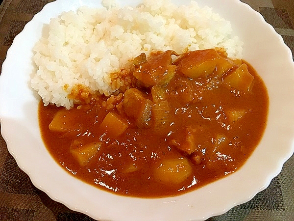 豚ロースの甘口カレー