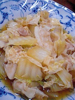 「豚肉＆白菜＆乾燥湯葉の煮物」　　♪♪