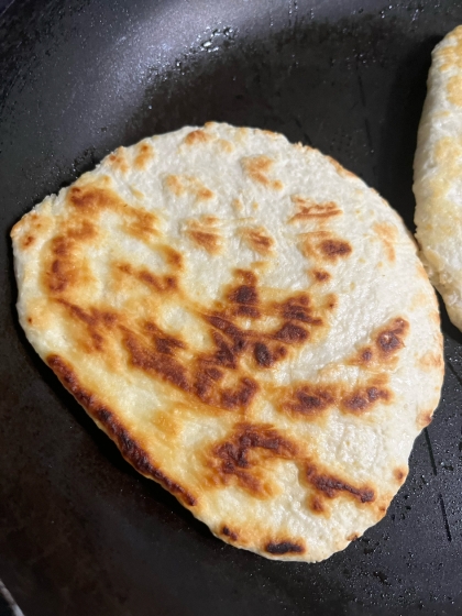 店の味バターチキンカレー&フライパンで発酵無しナン