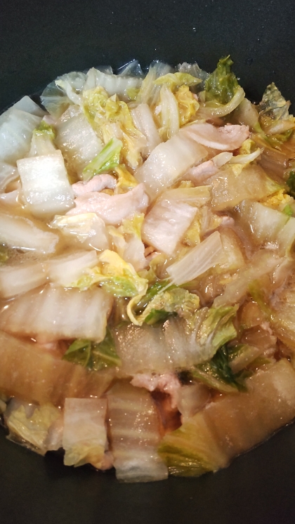 【初心者向け】白菜と豚肉のうま煮