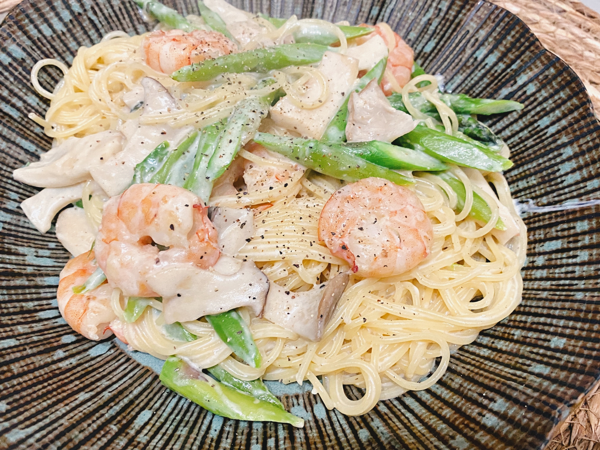 ♡₊˚ 海老のレモンクリームパスタ ˚₊♡