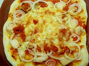 チキントマトピザ