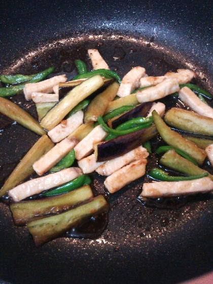 かじきと野菜の炒めもの