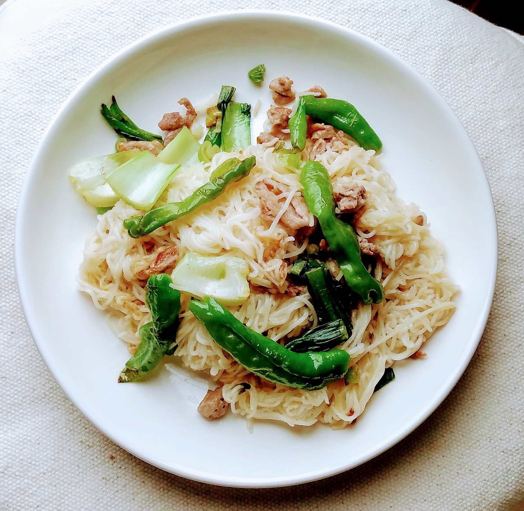 ししとう入り そうめんチャンプル