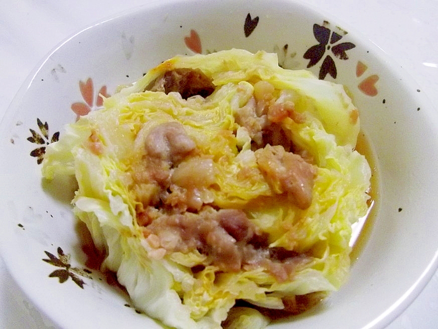 電子レンジ圧力鍋de白菜と豚肉のミルフィーユ煮