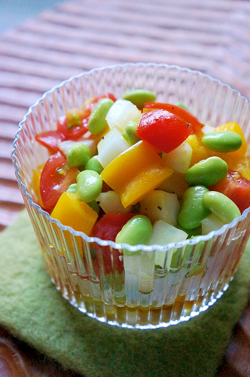 すし酢で簡単♪いろいろ野菜のころころマリネ