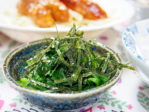 ほうれん草の海苔和えおひたし