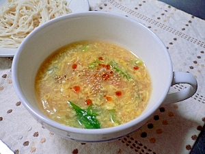 トロトロたまごスープでつけ素麺