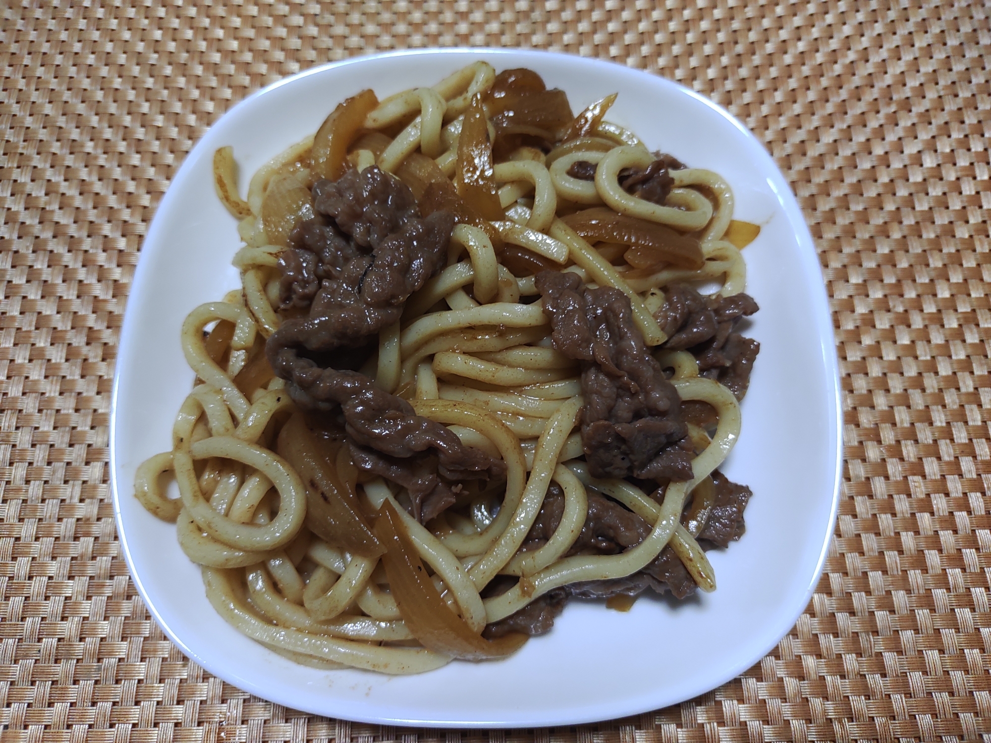 すき焼風焼きうどん