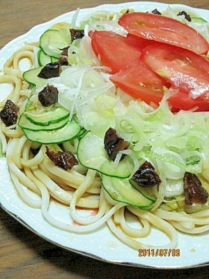 冷やしわさびうどん （我が家の味） レシピ・作り方 by さかな3103