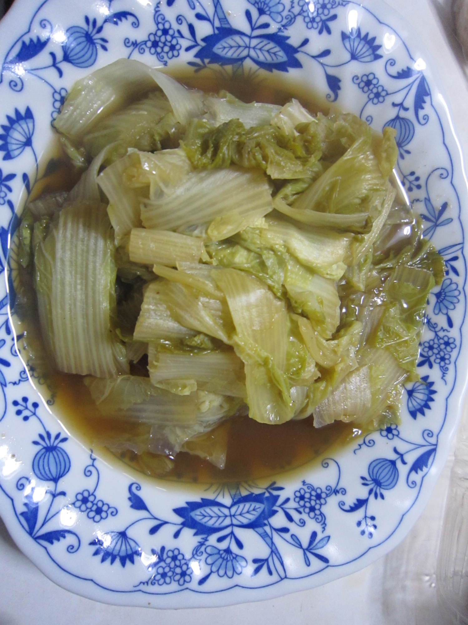 魚の煮汁で簡単・節約・白菜煮