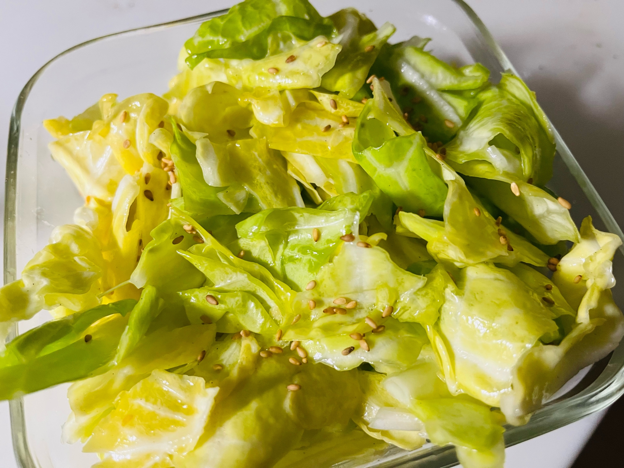 箸休めに·͜· ᕷパリパリキャベツ