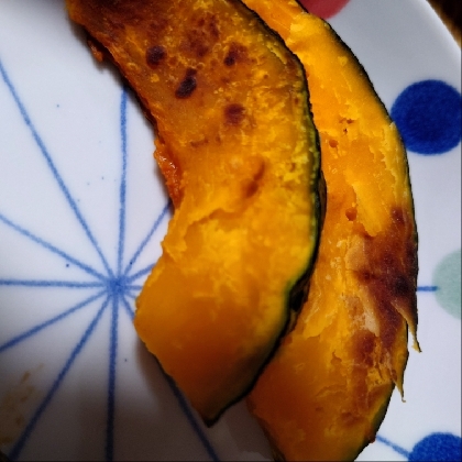 はじめて「かぼちゃ＆ココナッツオイル」しました(⁠◍⁠•⁠ᴗ⁠•⁠◍⁠)おいしくいただき感謝です♪