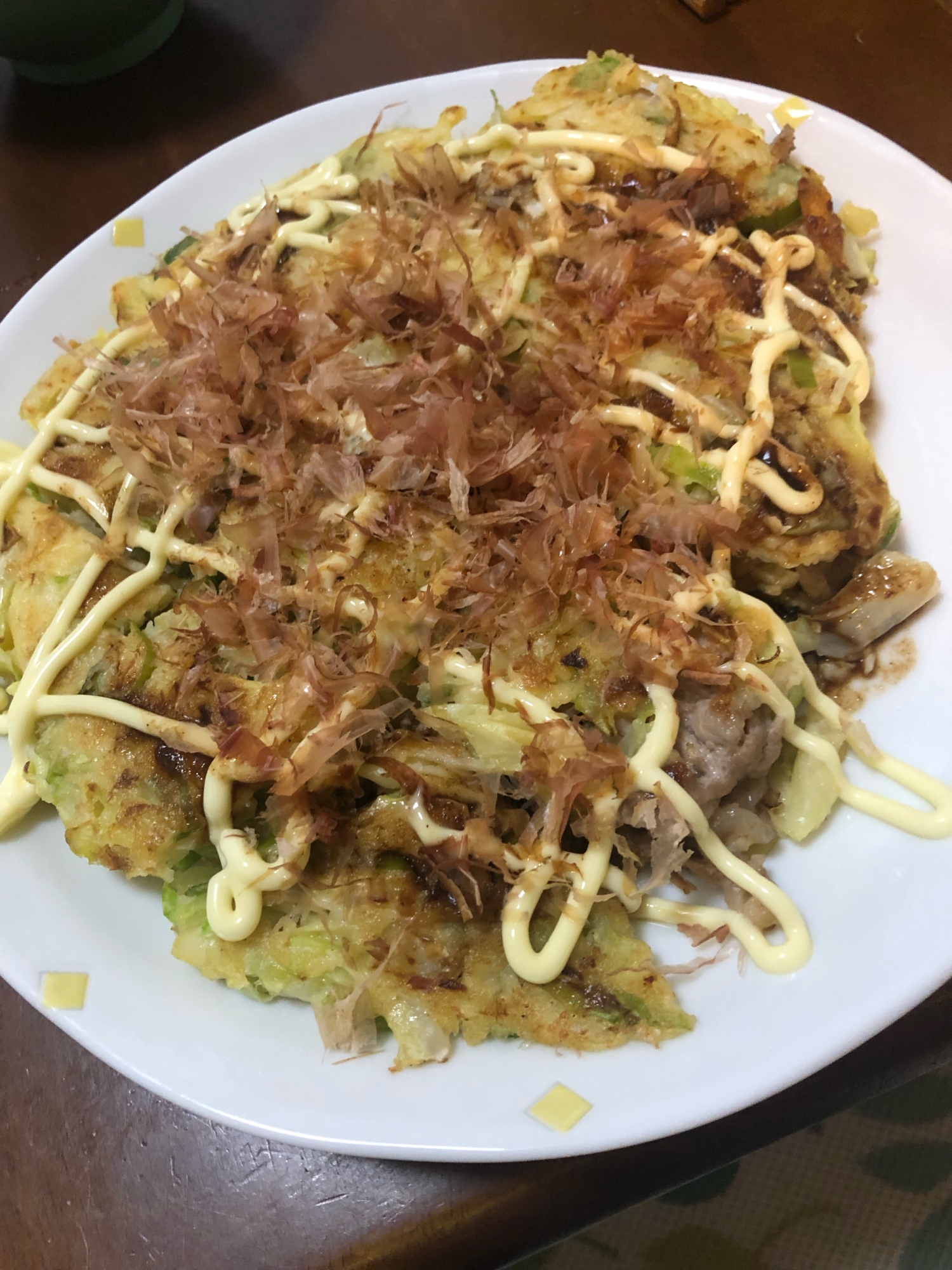 豚肉とキャベツのお好み焼き