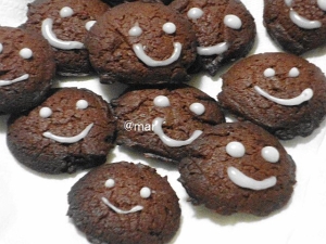 チョコクッキー♪材料3つですぐ焼ける♪