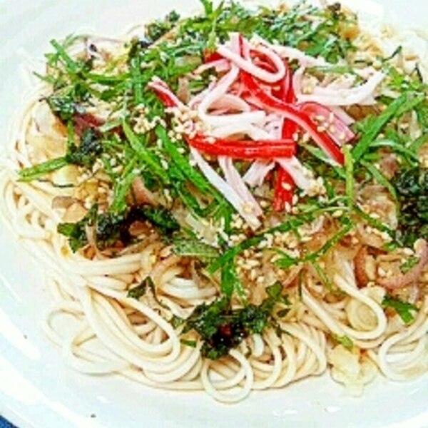 しそにんにく醤油で 香味たっぷりそうめん レシピ 作り方 By Nyan260 楽天レシピ しそにんにく醤油で 香味たっぷりそうめん レシピ 作り方 By Nyan260 楽天レシピ