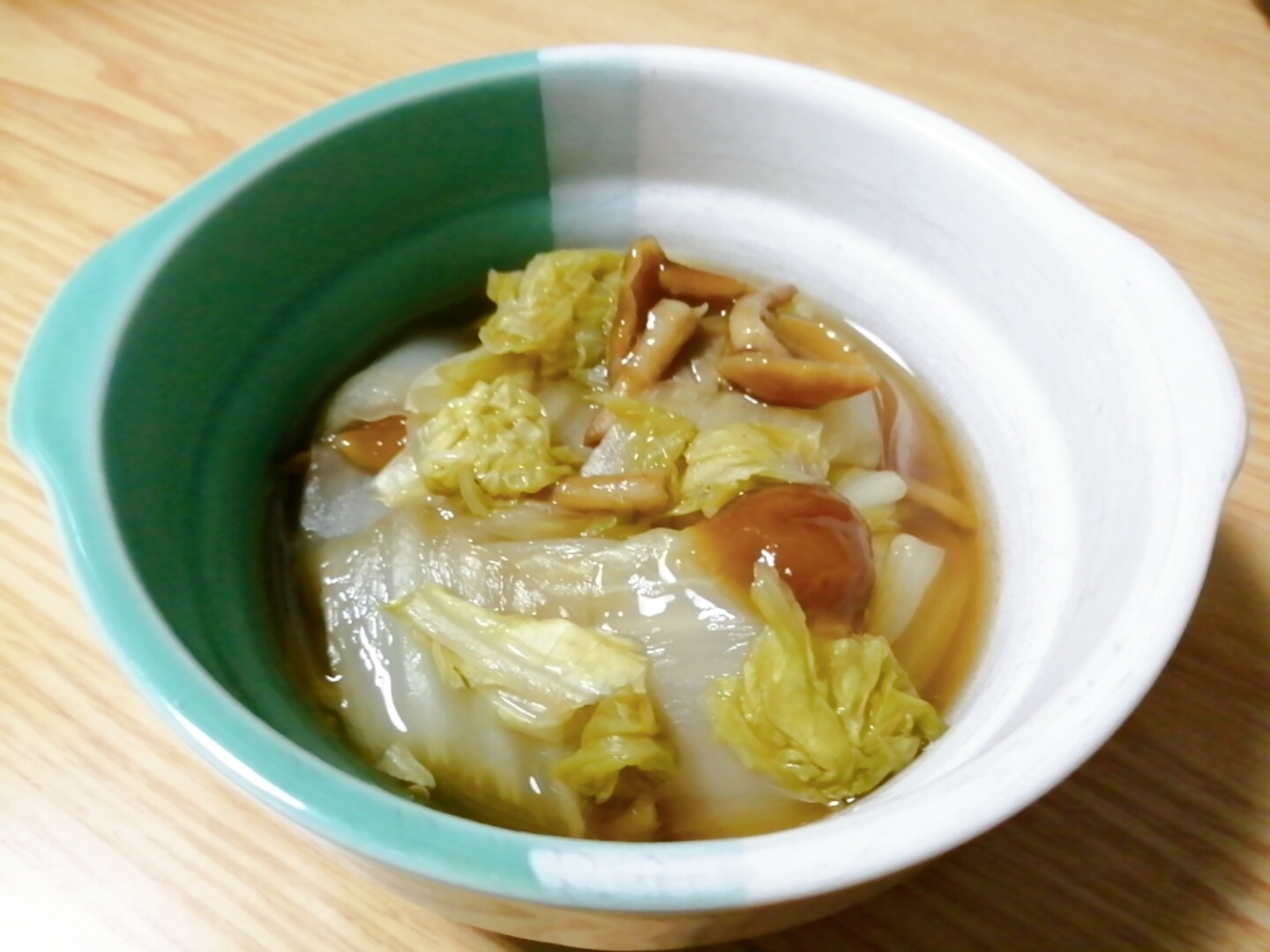 白菜大量消費☆レンジで簡単♪白菜となめこのレンジ煮